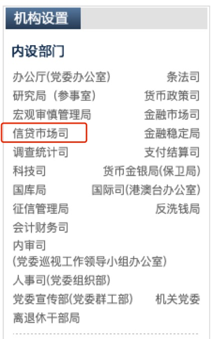 央行官网重要内容更新！信贷市场司、金融市场司职能表述发生变化  第1张