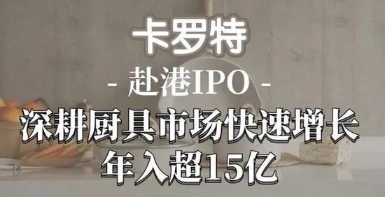 85后浙江夫妻卖厨具卖上市，卡罗特港交所IPO前紧急套现1个亿  第10张