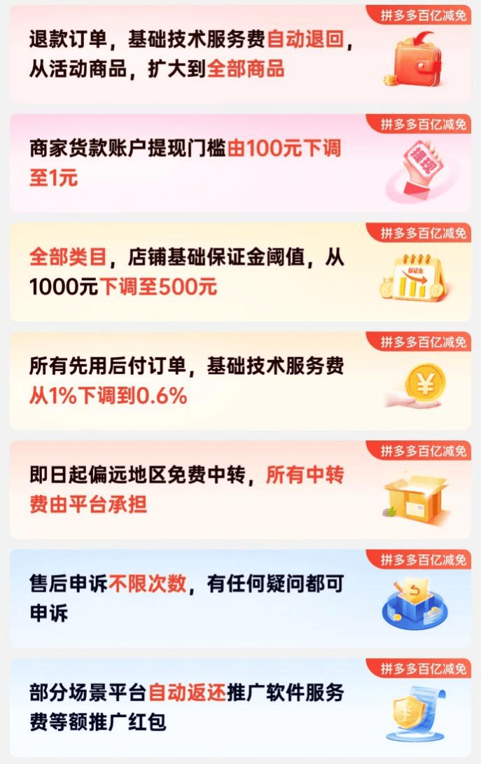 继“百亿减免”之后，拼多多全面启动“新质商家百亿扶持计划”