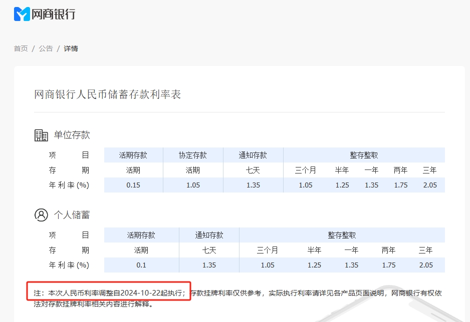 民营银行同步跟进！网商、辽宁振兴银行下调储蓄存款挂牌利率 部分期限年化最高仍在3%以上  第1张