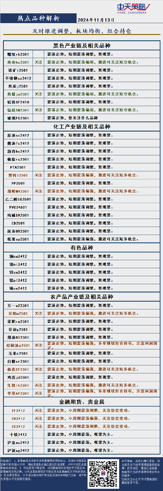 中天策略:11月13日市场分析  第4张